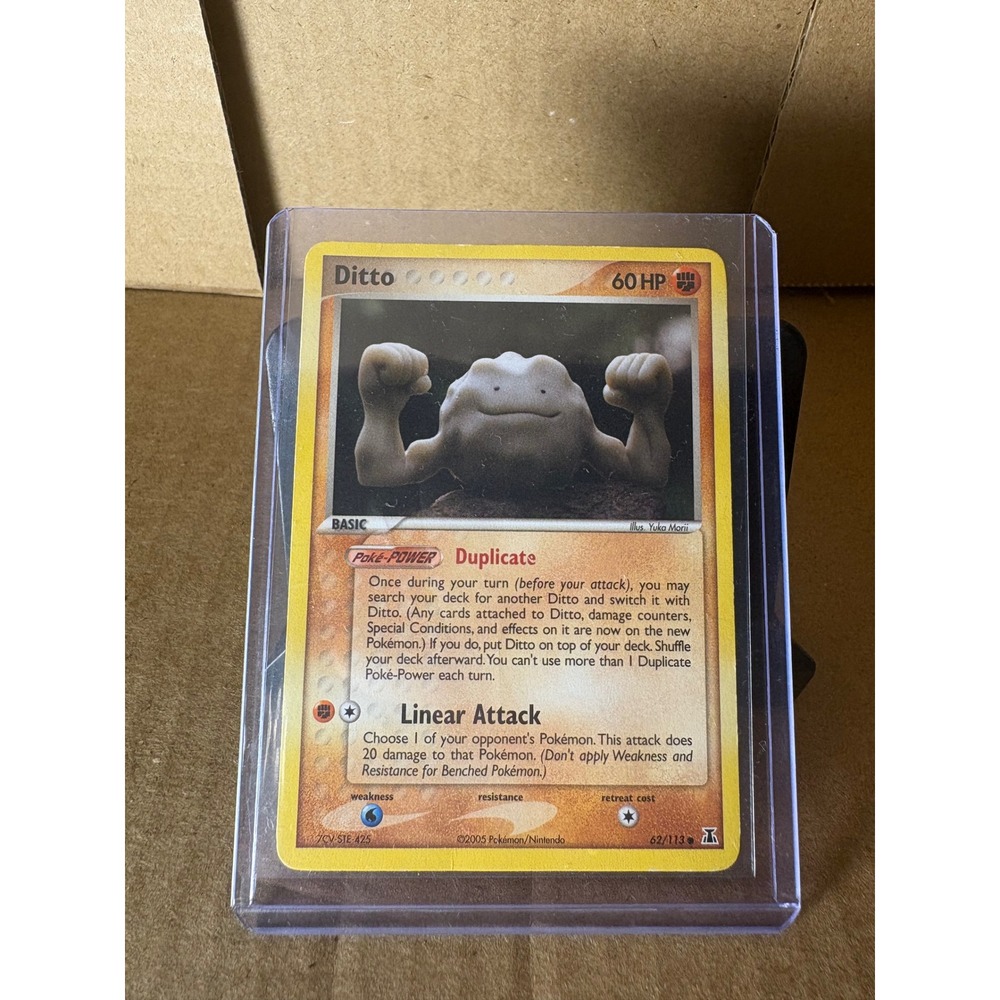 Pokemon Ditto Geodude 62/113 EX Delta Species 2005 Rare Card